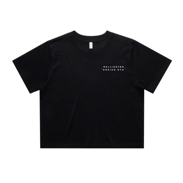 Womens Crop SS - White Logo Thumbnail